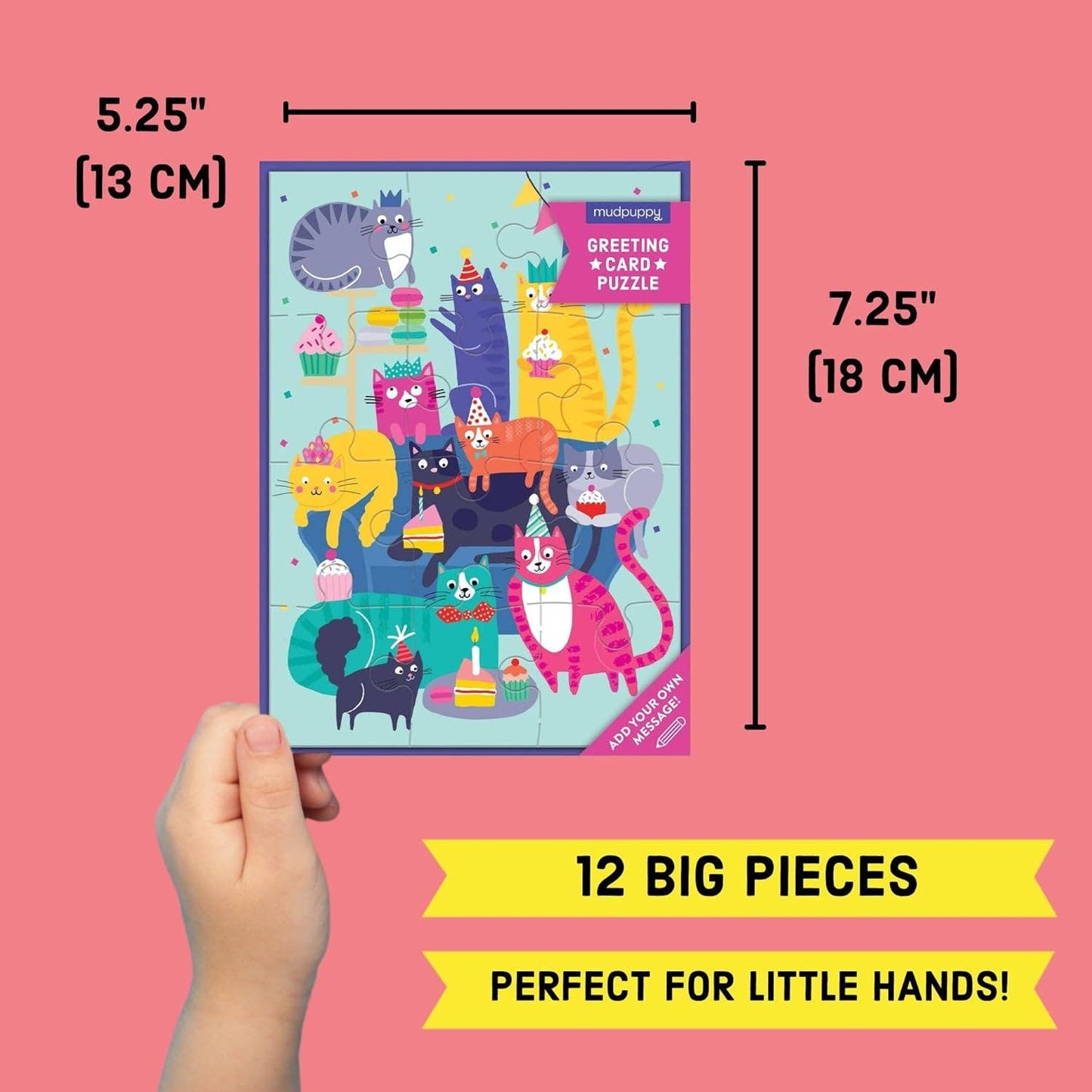 Cat Party Greeting Card Puzzle