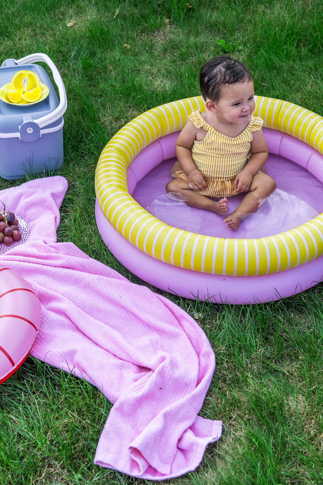 Quut Dippy Small - Kids Inflatable Pool - 32 inches: Banana Pink