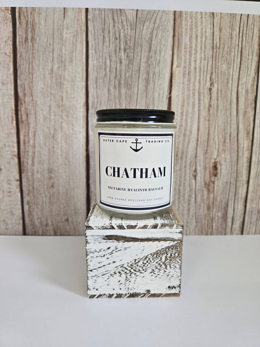 Chatham Cape Cod Soy Wax Crackling Wooden Wick Candle bulk wholesale