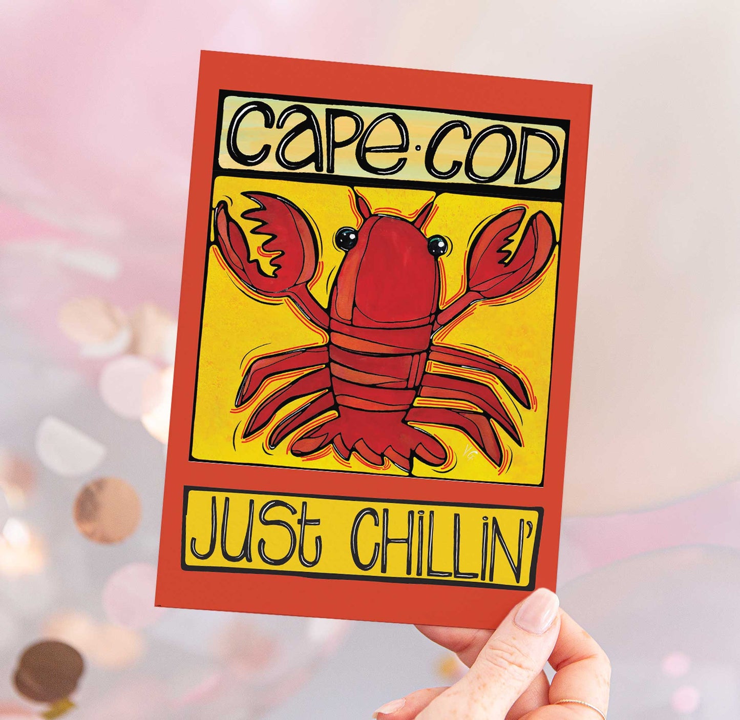 Cape Cod Lobster Postcard – Just Chillin’ – Massachusetts