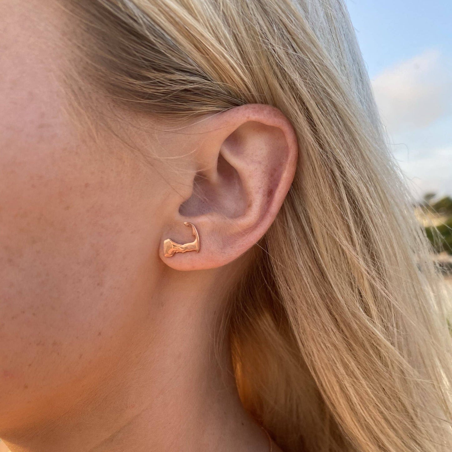 Cape Cod Earrings: Rose Gold