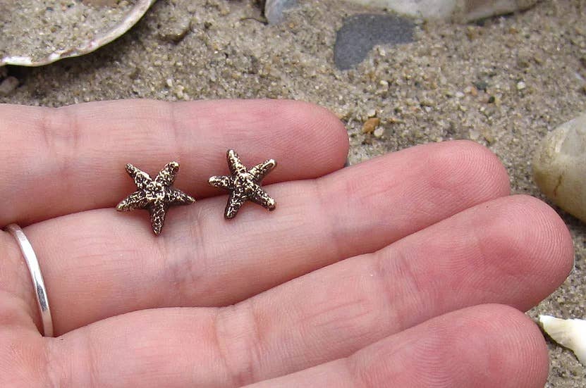 Starfish Studs: Silver