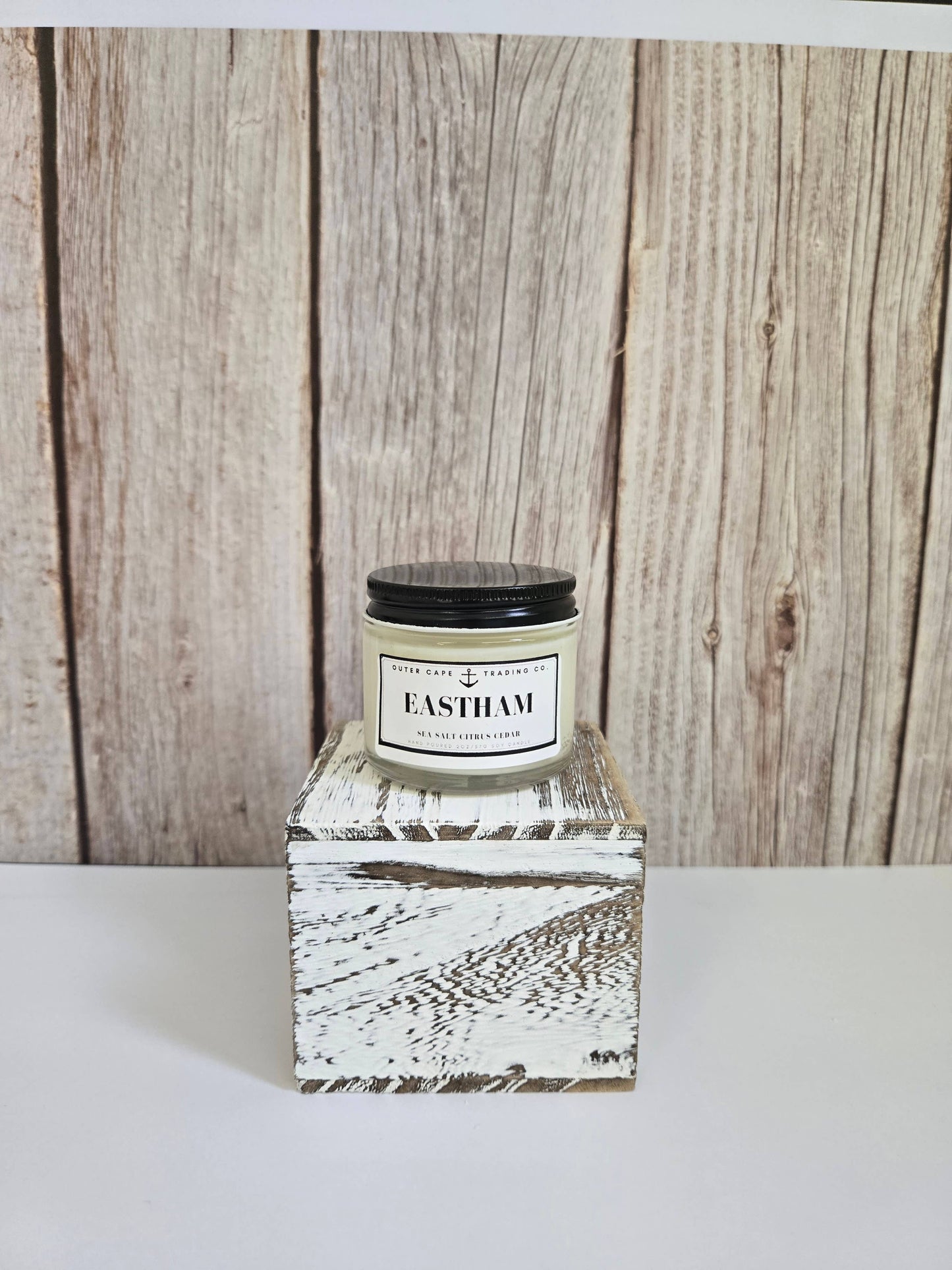 Eastham Cape Cod Soy Wax Crackling Wooden Wick Candle bulk wholesale: 8oz