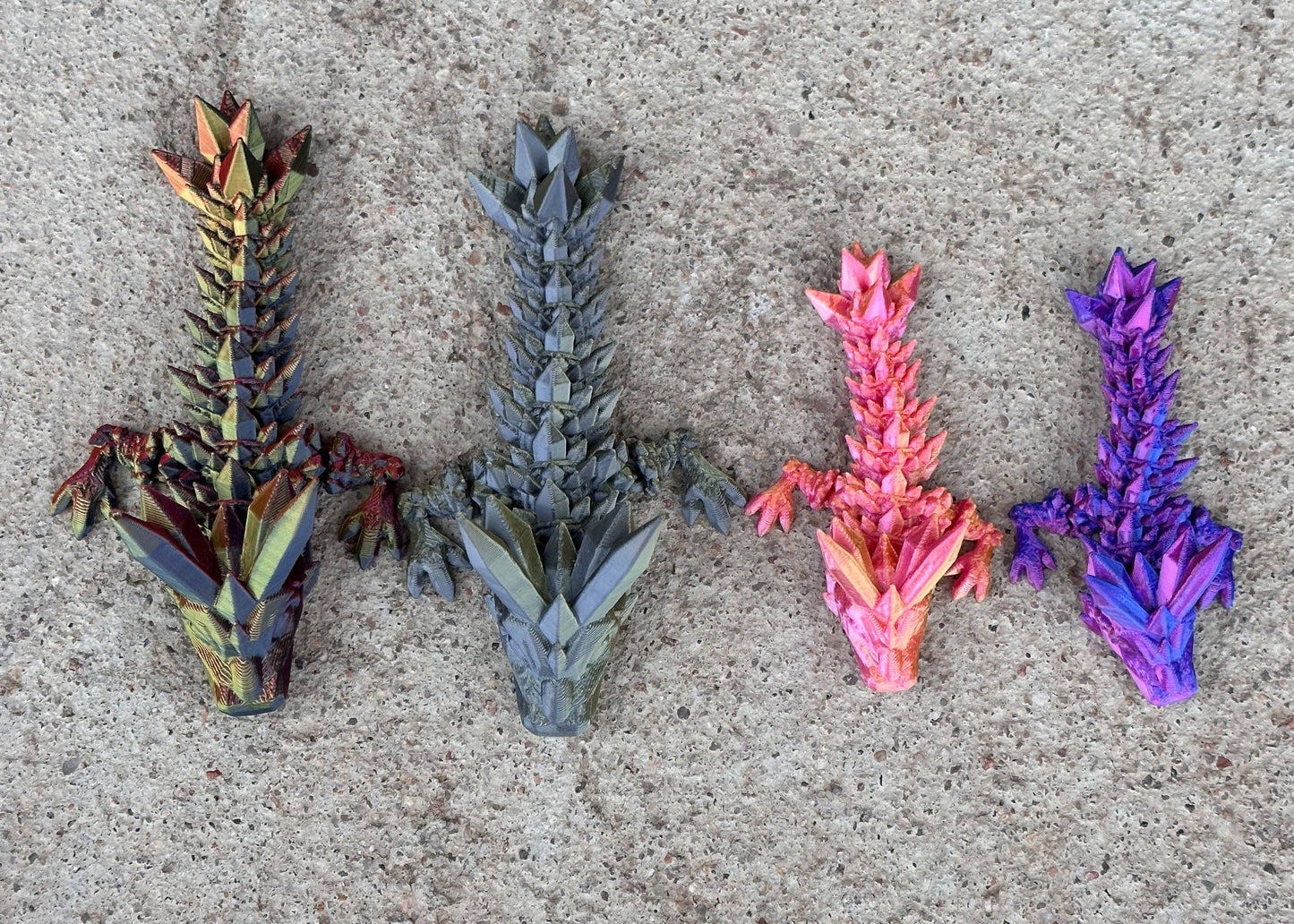 3D Printed Crystal Dragon Tadpole