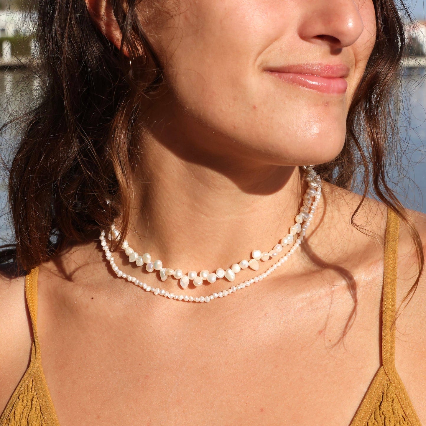 Freshwater Keshi Pearl Choker