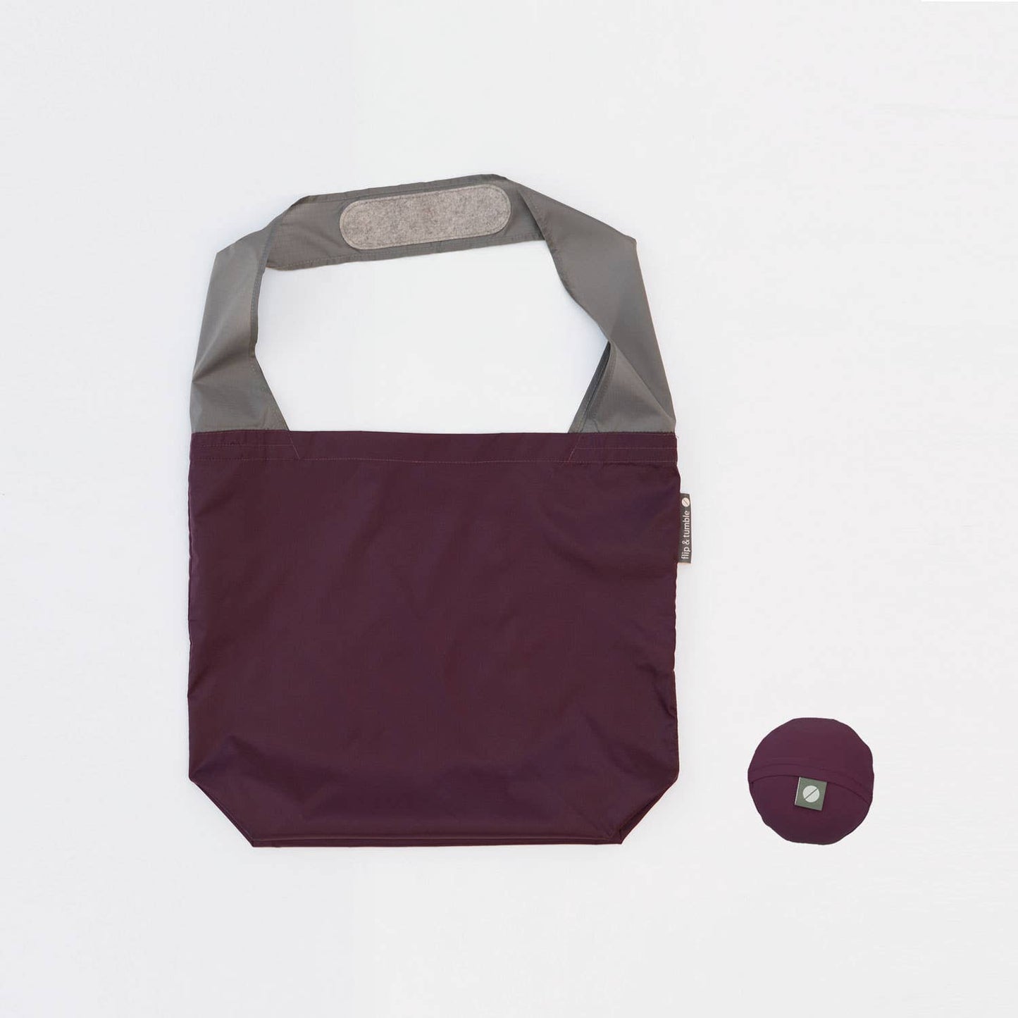 24-7 Bag - fold up tote bag - eggplant