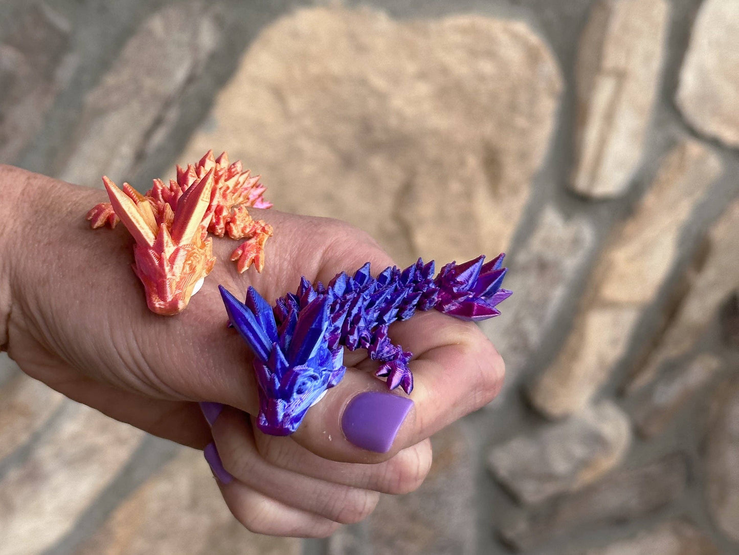 3D Printed Crystal Dragon Tadpole