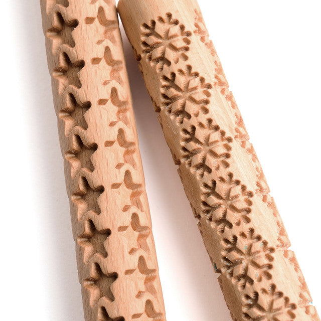 Wooden Roller Creative Embossments Dough Tool