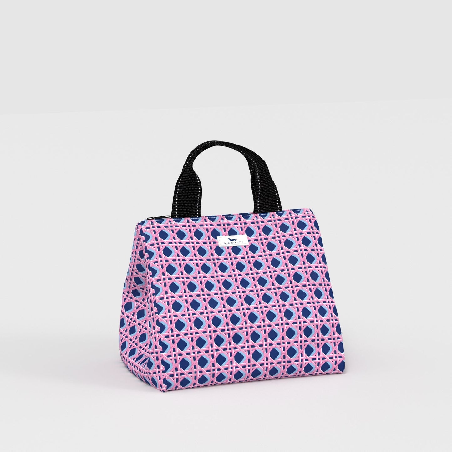 Eloise Lunch Bag in Wisteria Cane pattern
