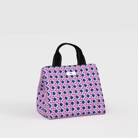 Eloise Lunch Bag in Wisteria Cane pattern