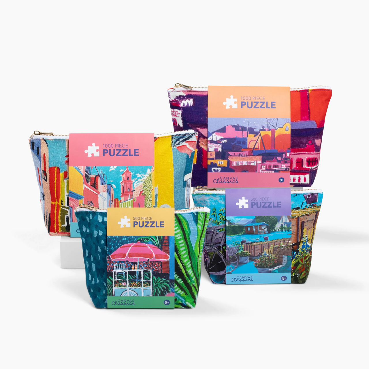 Canvas Classics Violet Hillside puzzle pieces