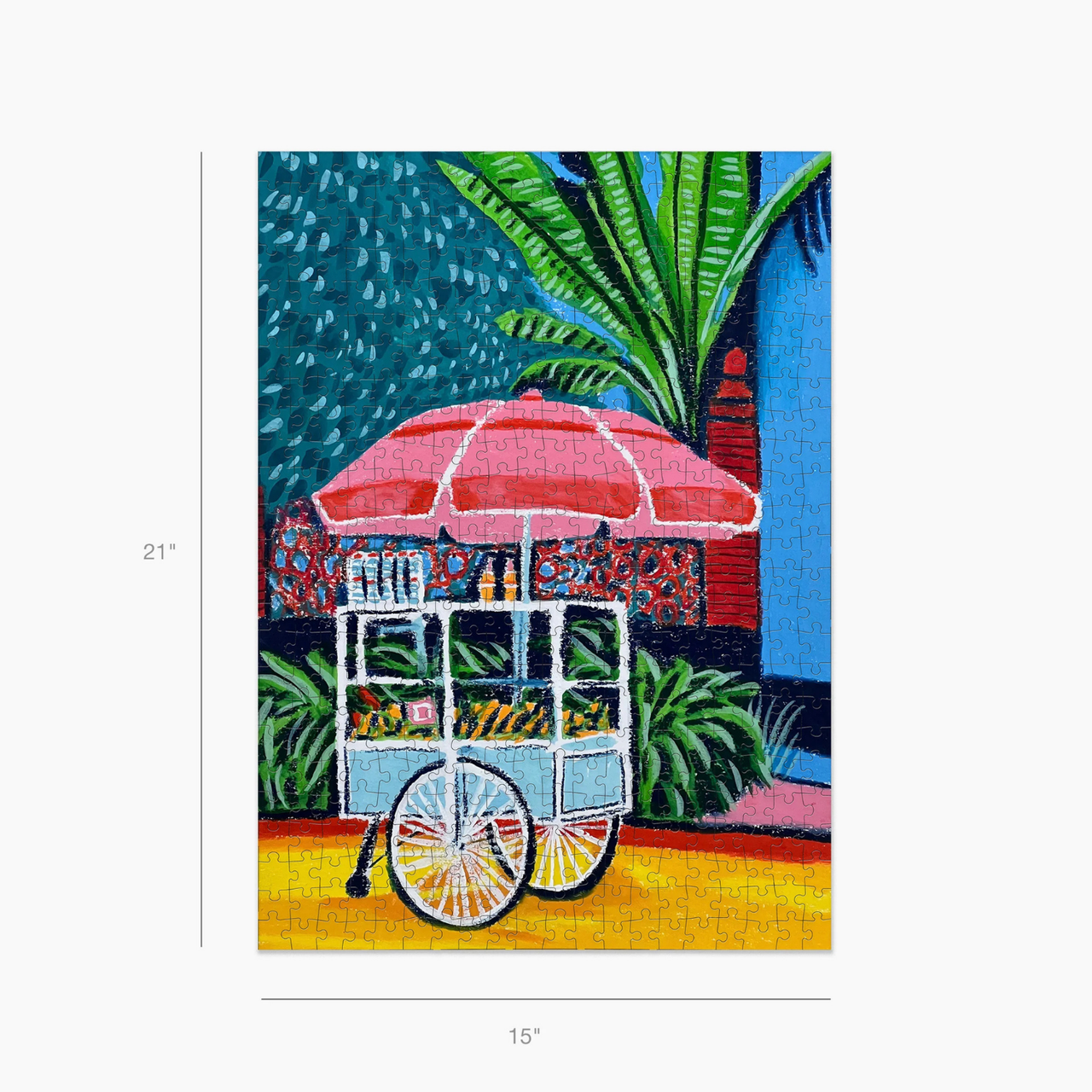 Canvas Classics Under the Palm puzzle box and pouch