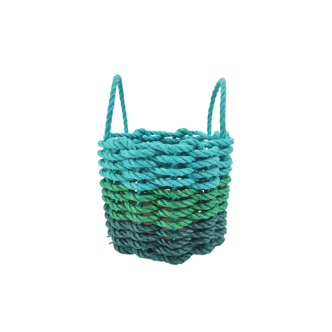 Green Ombre Rope Storage Basket