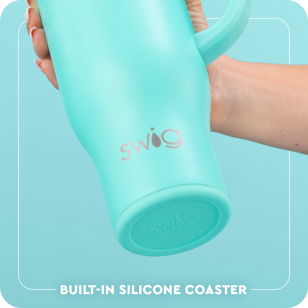 Built-in silicone coaster base
