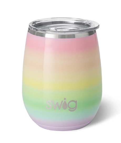 Over The Rainbow Stemless Wine Cup (14oz)