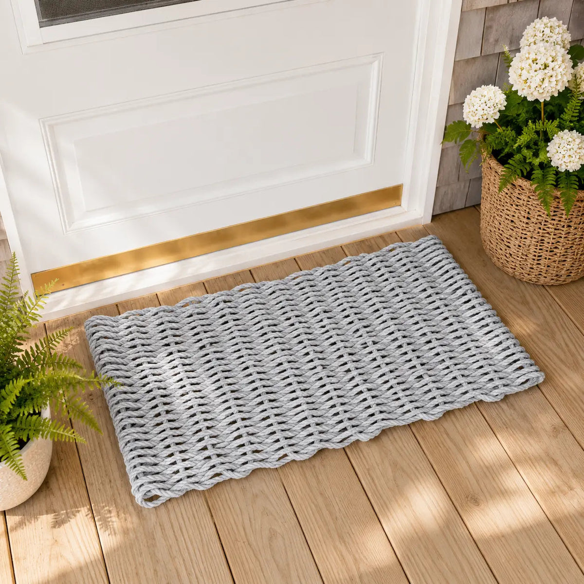Solid Color Rope Door Mat, Color Options