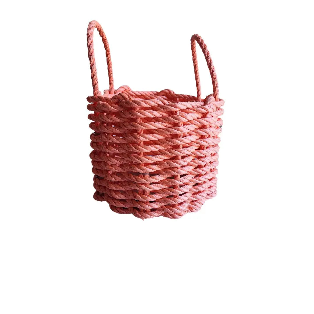 Solid, Single Color Maine Lobster Rope Basket, Handmade