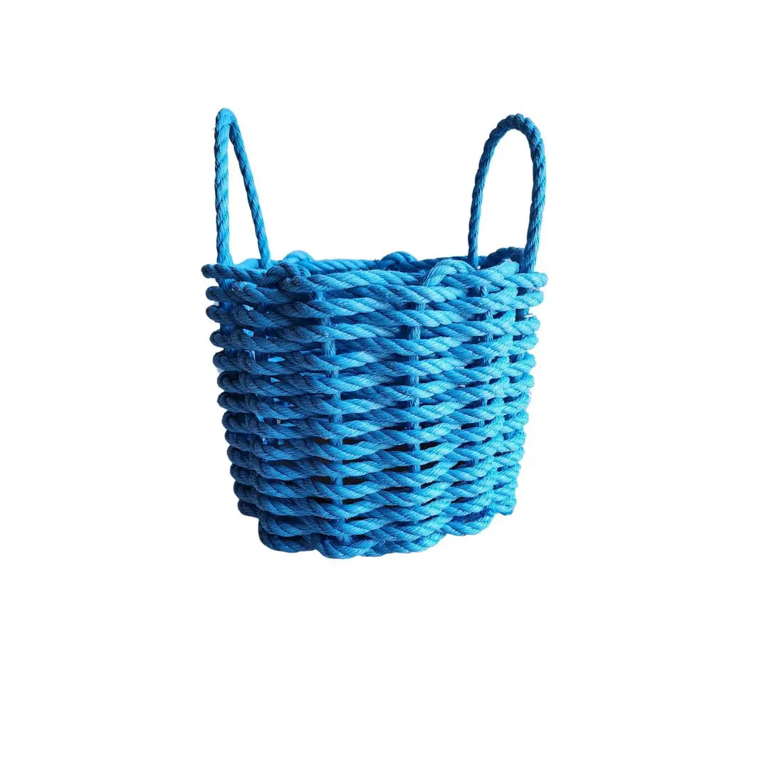 Solid, Single Color Maine Lobster Rope Basket, Handmade