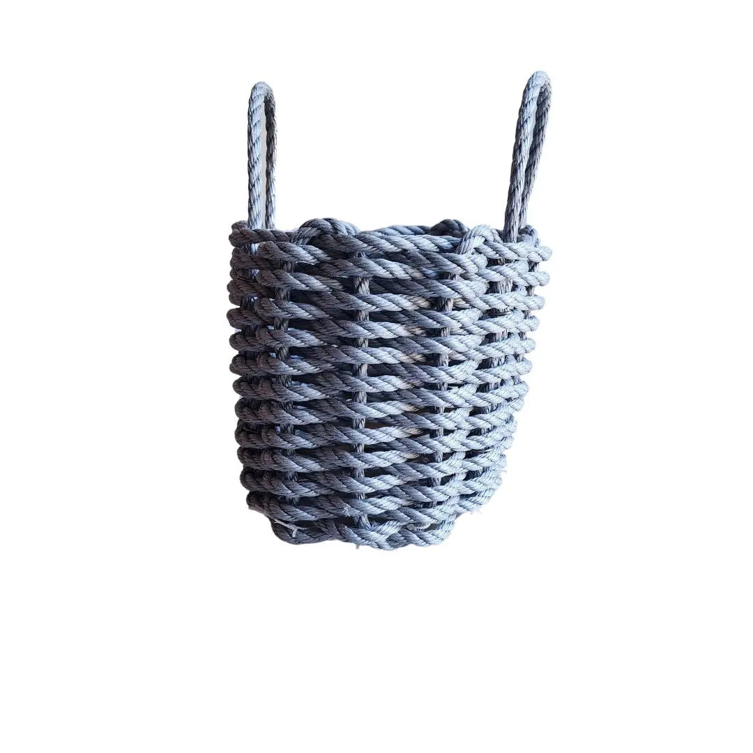 Solid, Single Color Maine Lobster Rope Basket, Handmade