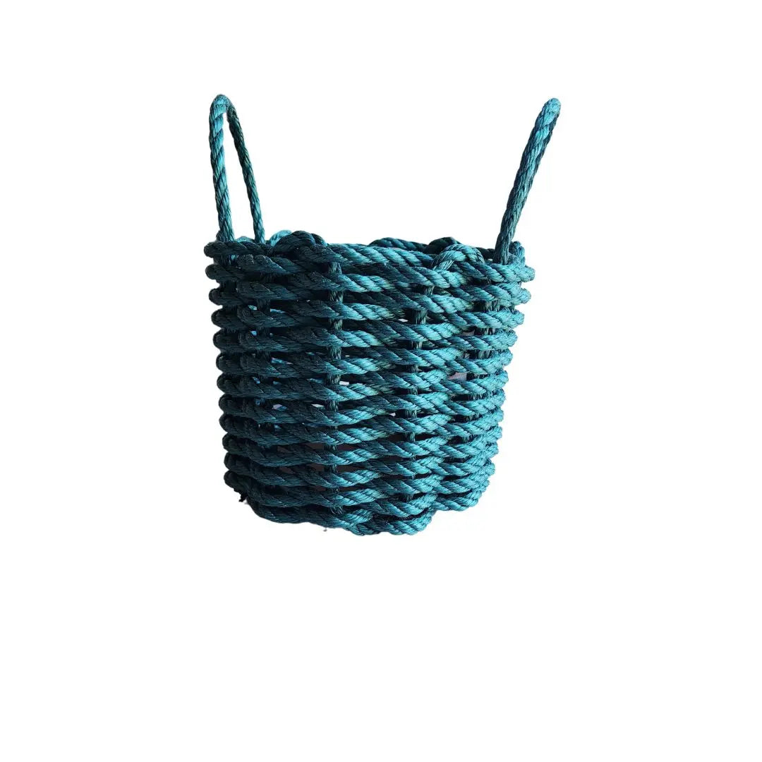 Solid, Single Color Maine Lobster Rope Basket, Handmade