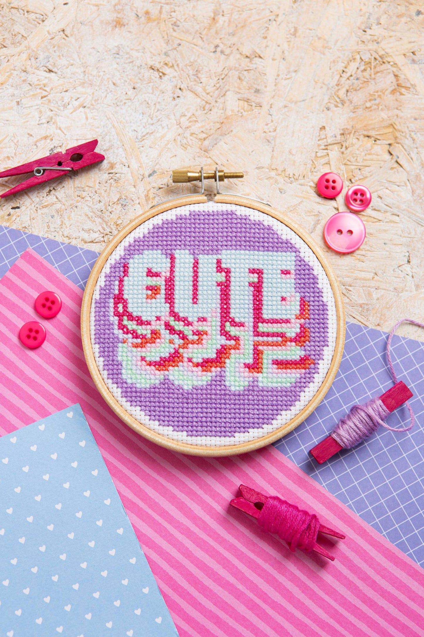 Cute Mini Cross Stitch Kit | Beginner Craft Kit