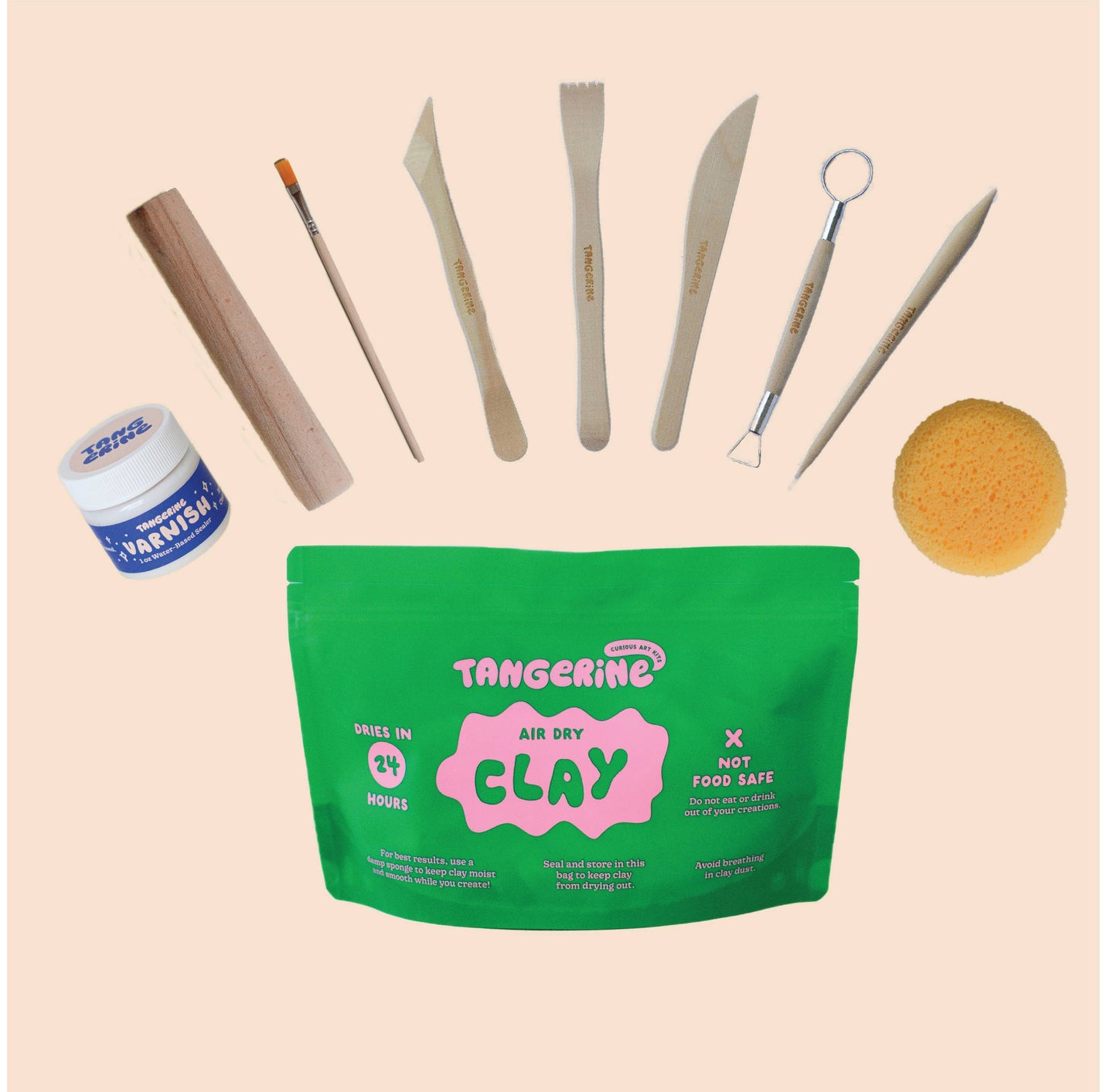 Air-Dry Clay: Air-Dry Clay + Tools