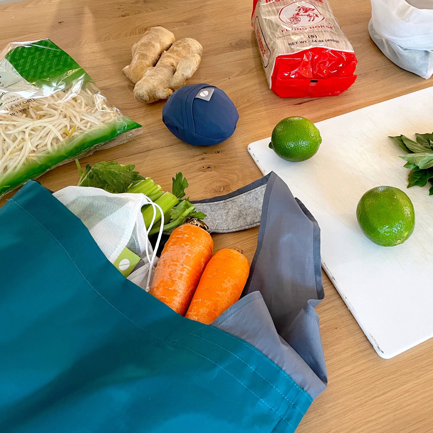 24-7 Bag - fold up tote bag - black