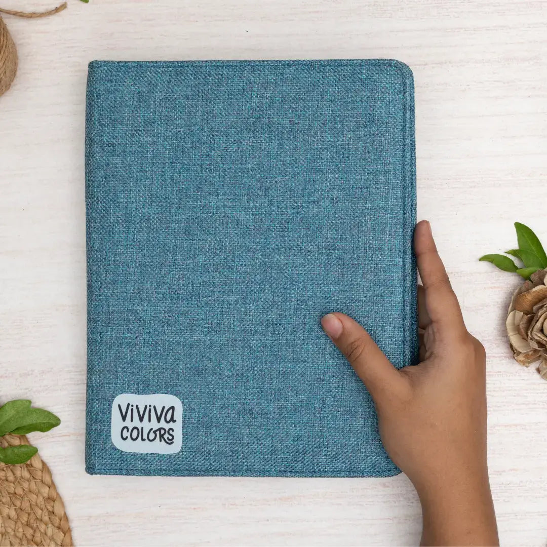 A6 Jute -  Meditative with Art Kit - Floral