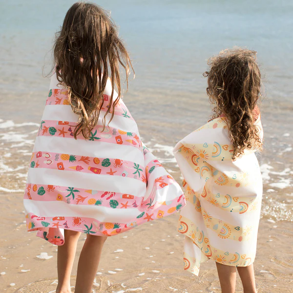 Rainbow Road Kids Beach Towels
