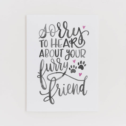 Furry Friend Loss greeting card