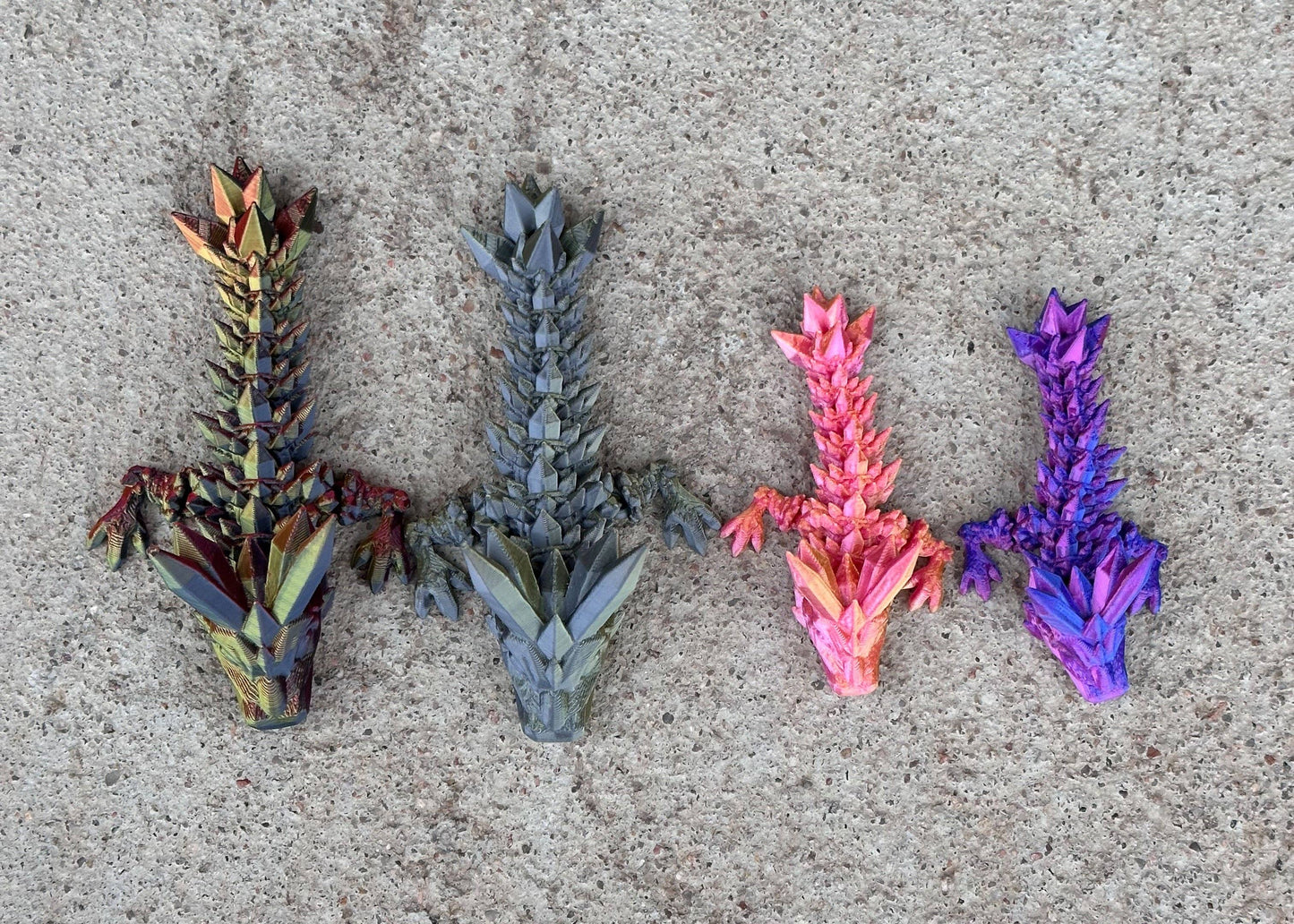 3D Printed Crystal Dragon Tadpole