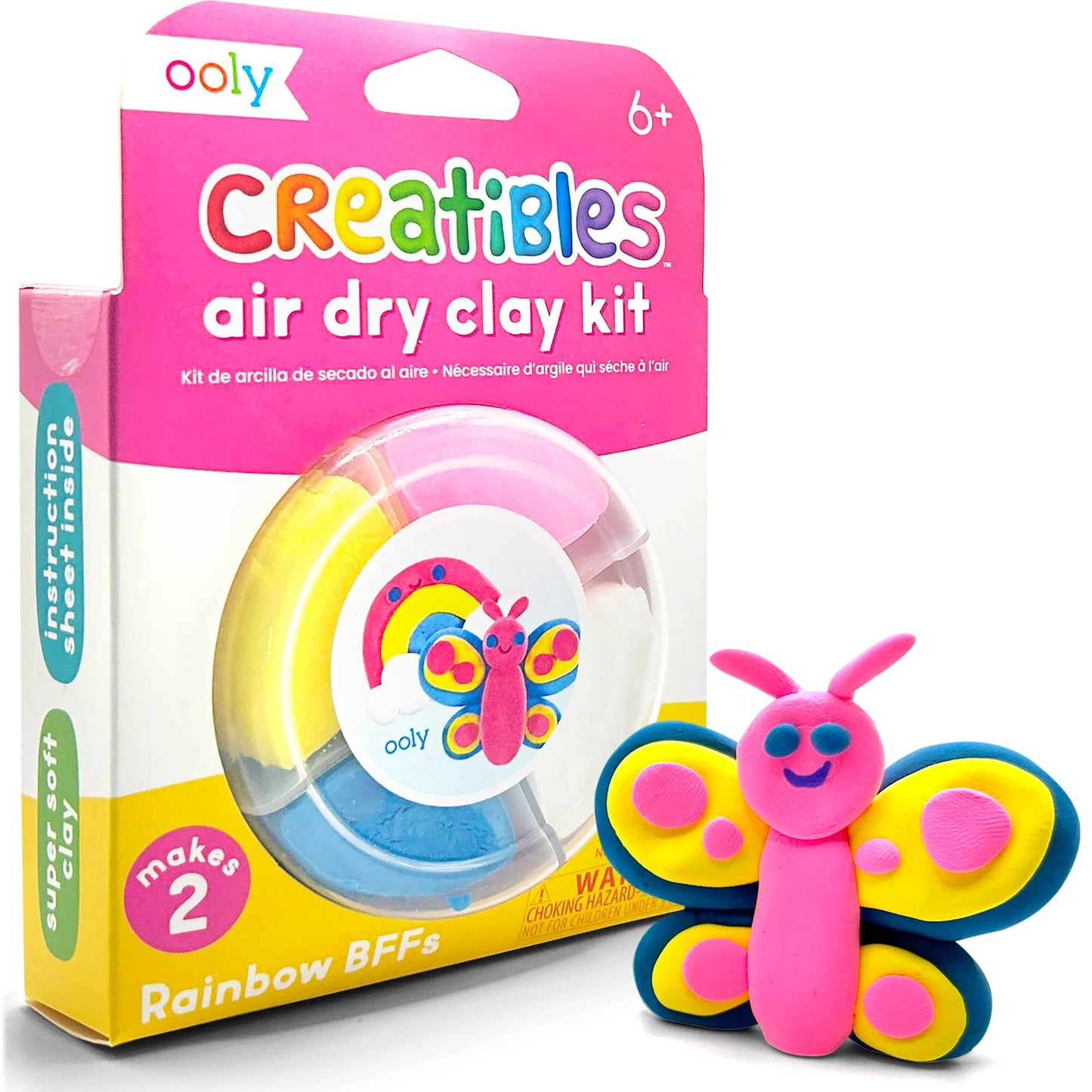 Creatibles: Air Dry Clay BFFs Kit - Rainbow Pals (Set of 4 C