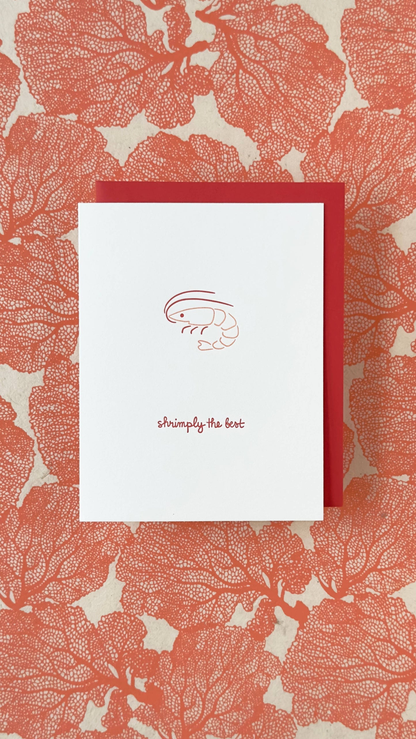 Shrimply the Best Greeting Card