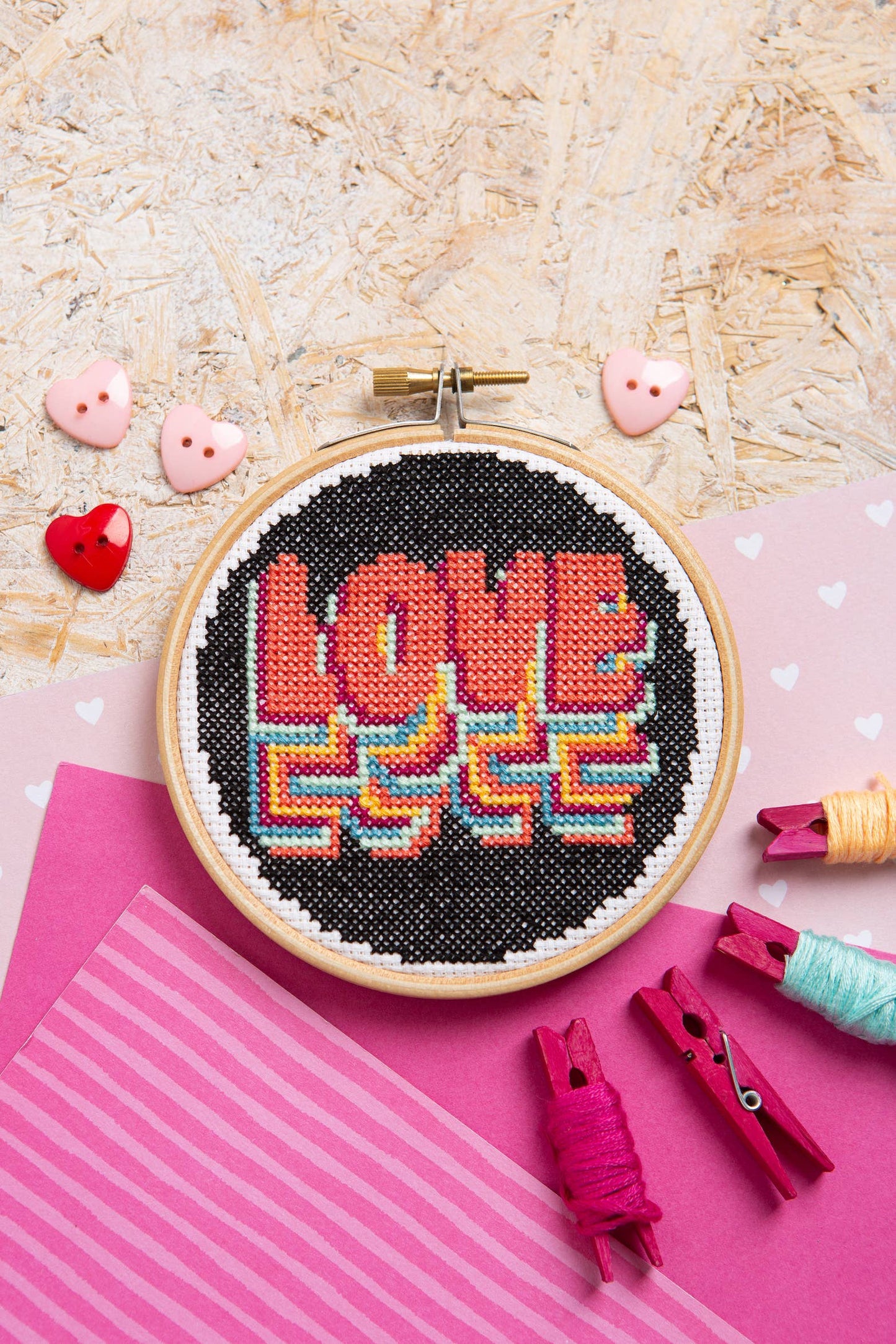 Love Mini Cross Stitch Kit