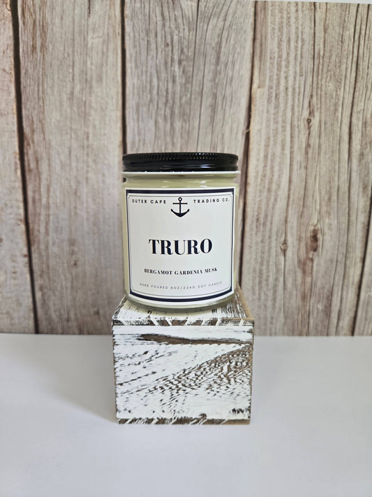 Truro Cape Cod Soy Wax Crackling Wooden Wick Candle bulk wholesale: 8oz