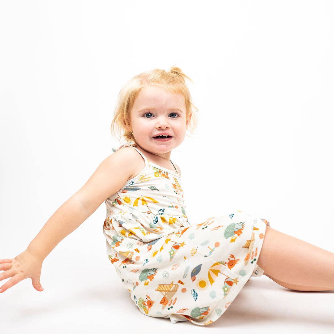 Beach Day Summer Baby & Kids Bamboo Dress: 2/3T