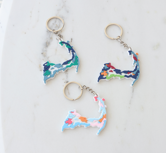 Cape Cod Soft Keychain: Summer House Pastel