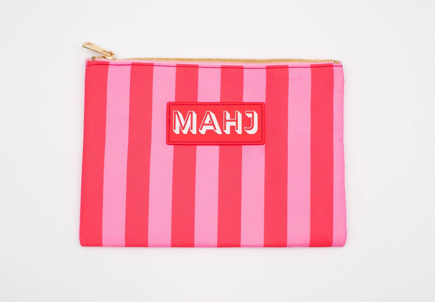 Premium Mahjong Card & Accessory Bag: Geometric- Green Card & Accessory Bag