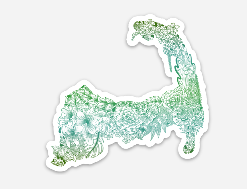 Floral Cape Sticker