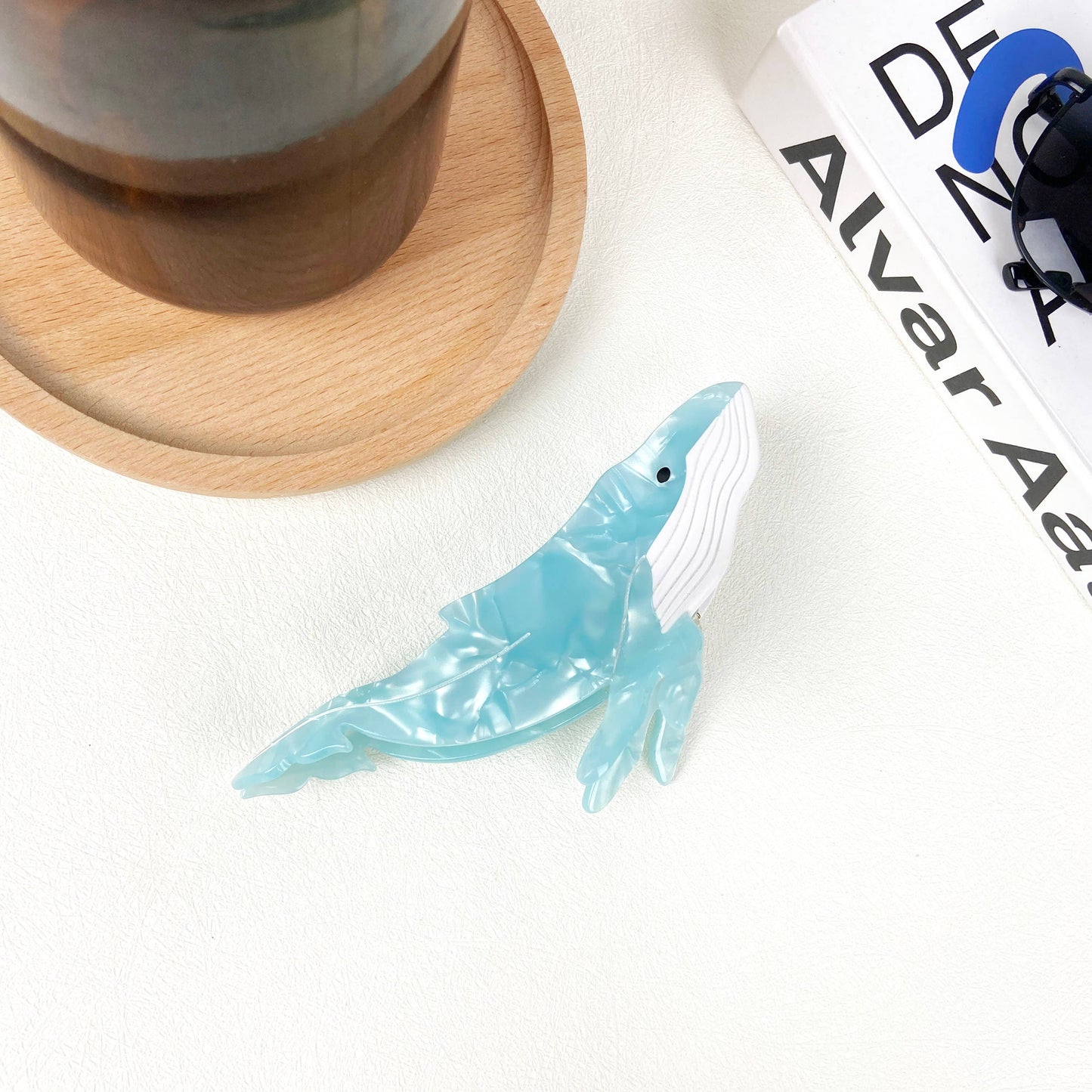 Green Whale Claw Clip