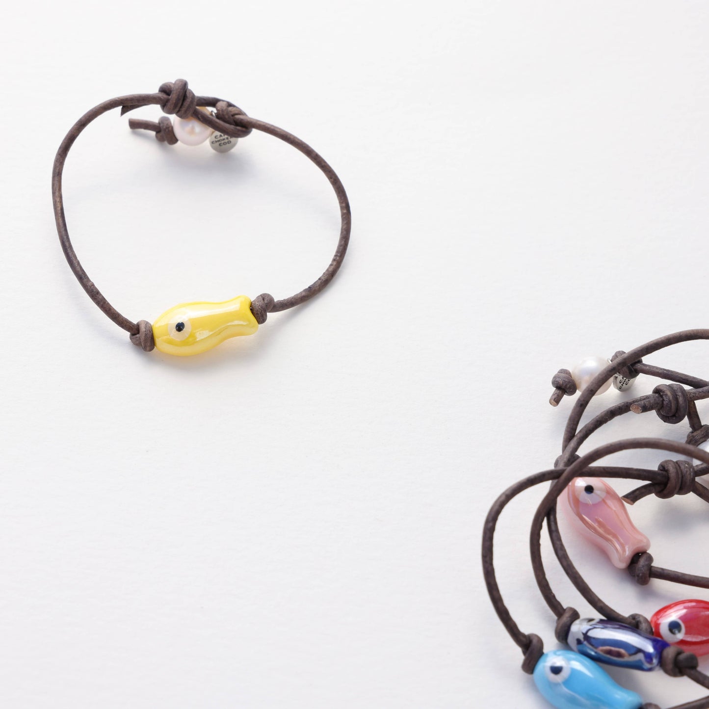 Sardine Fish Bracelet: Sky Blue / 6.5"