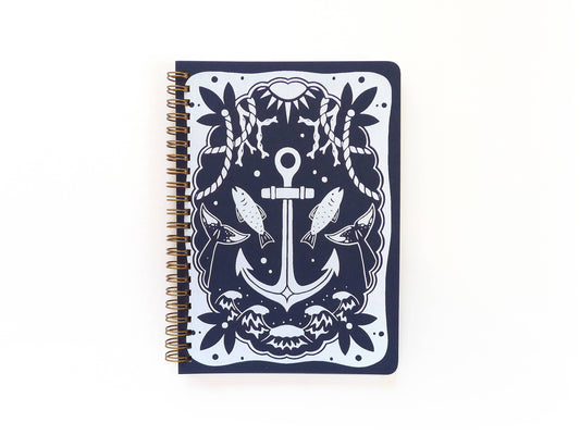 Sailor Coil Notebook, MD: Lined