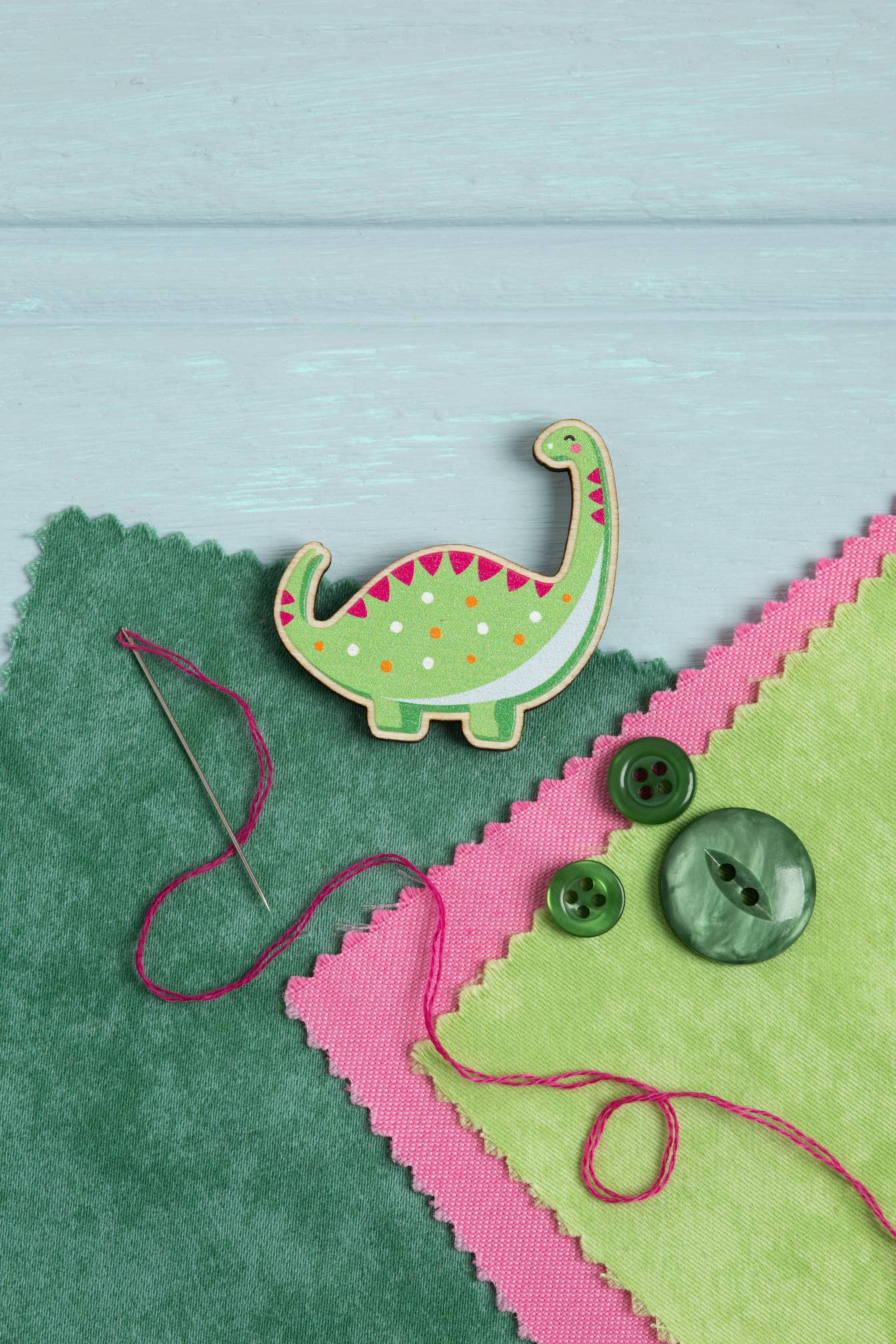 Dinosaur Magnetic Needle Minder Autumn | Gift for Crafters