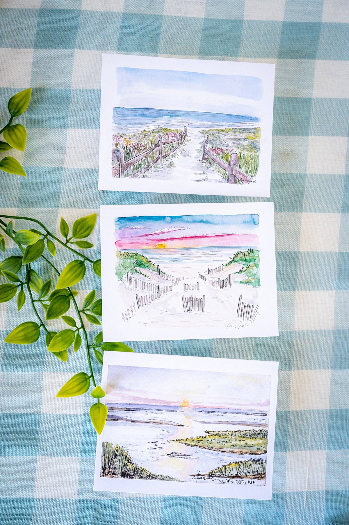 "Summer Sunsets" - Box of 6 Notecards