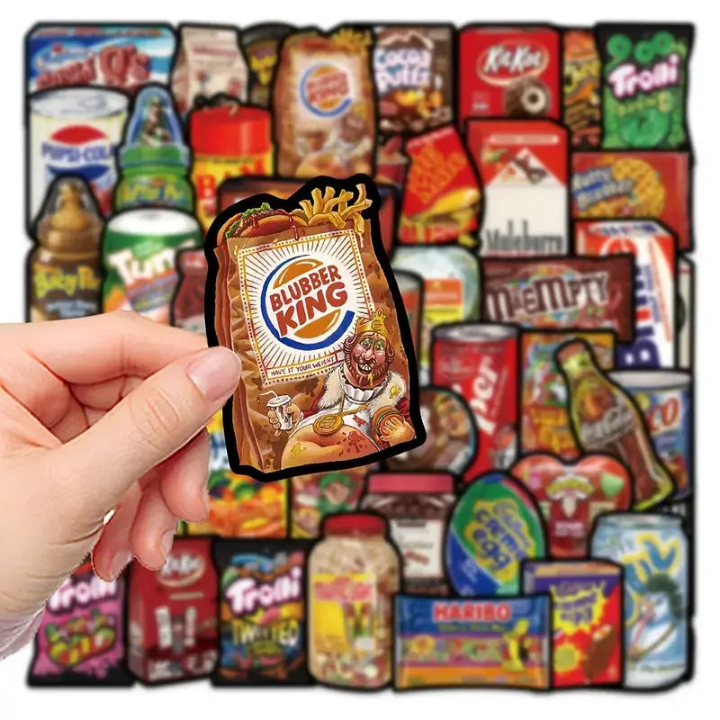 Hilarious Misspelled Brand Pun Stickers - Fun and Playful: 12 Stickers