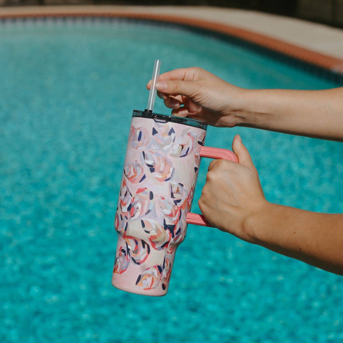 40oz Tumbler - Peach Gems: Default Title