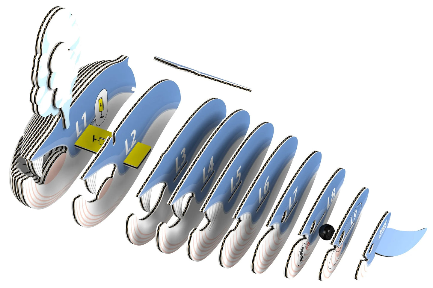 Eugy Blue Whale 3D Puzzle