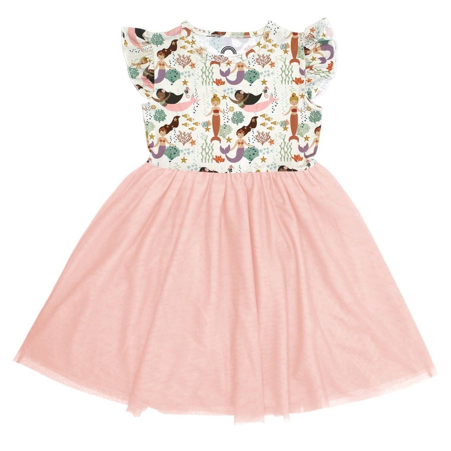 Making Waves Mermaids Girl Tulle Dress Bamboo Kids Clothing: 18-24M