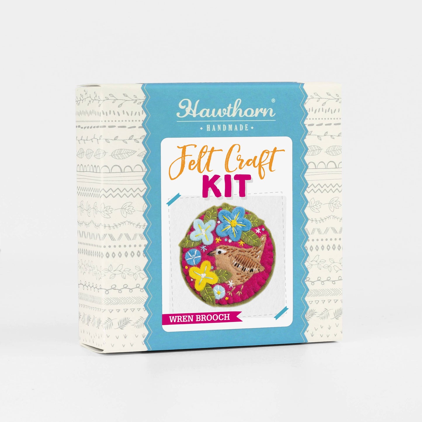 Wren Felt Craft Brooch Kit | Complete Craft Kit