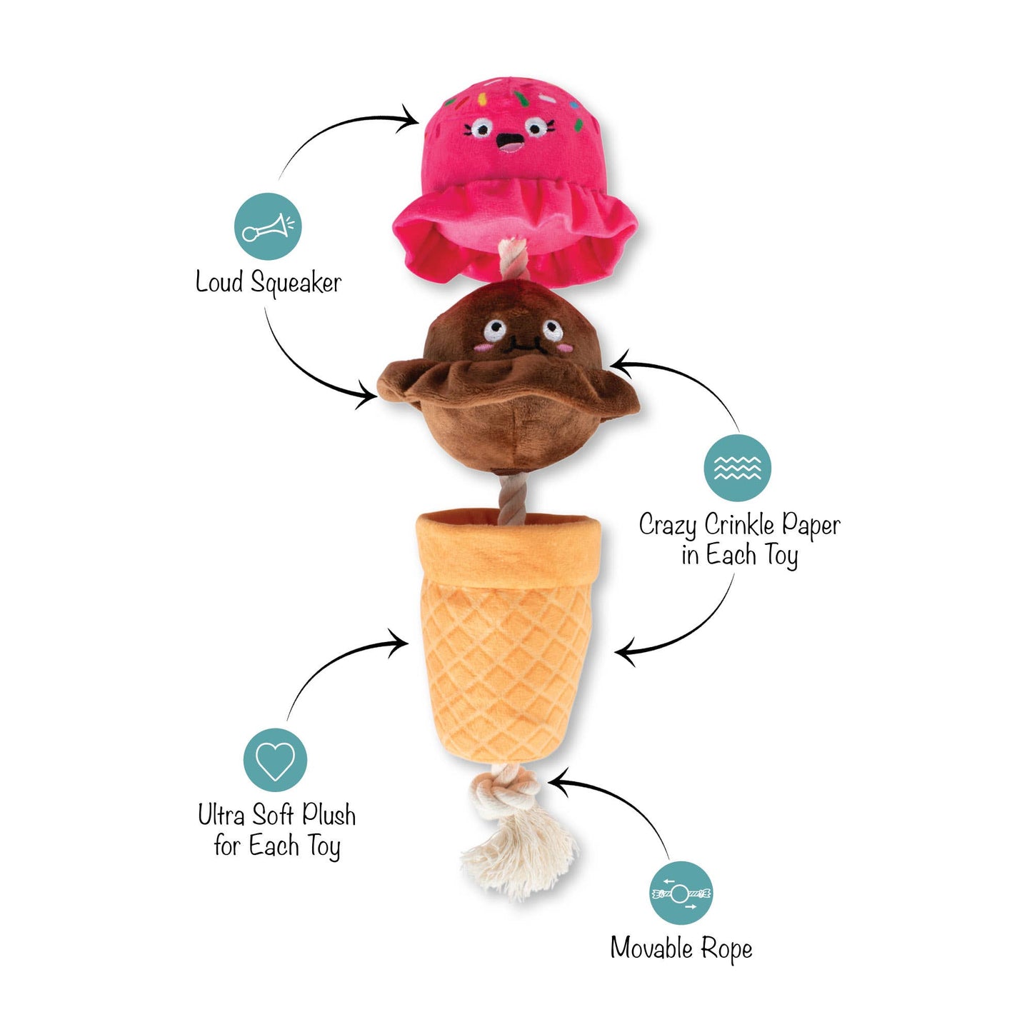 LOSING CONETROL PLUSH DOG TOY